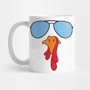 Hilarious Turkey Face, Perfect for Thanksgiving & Christmas Mug